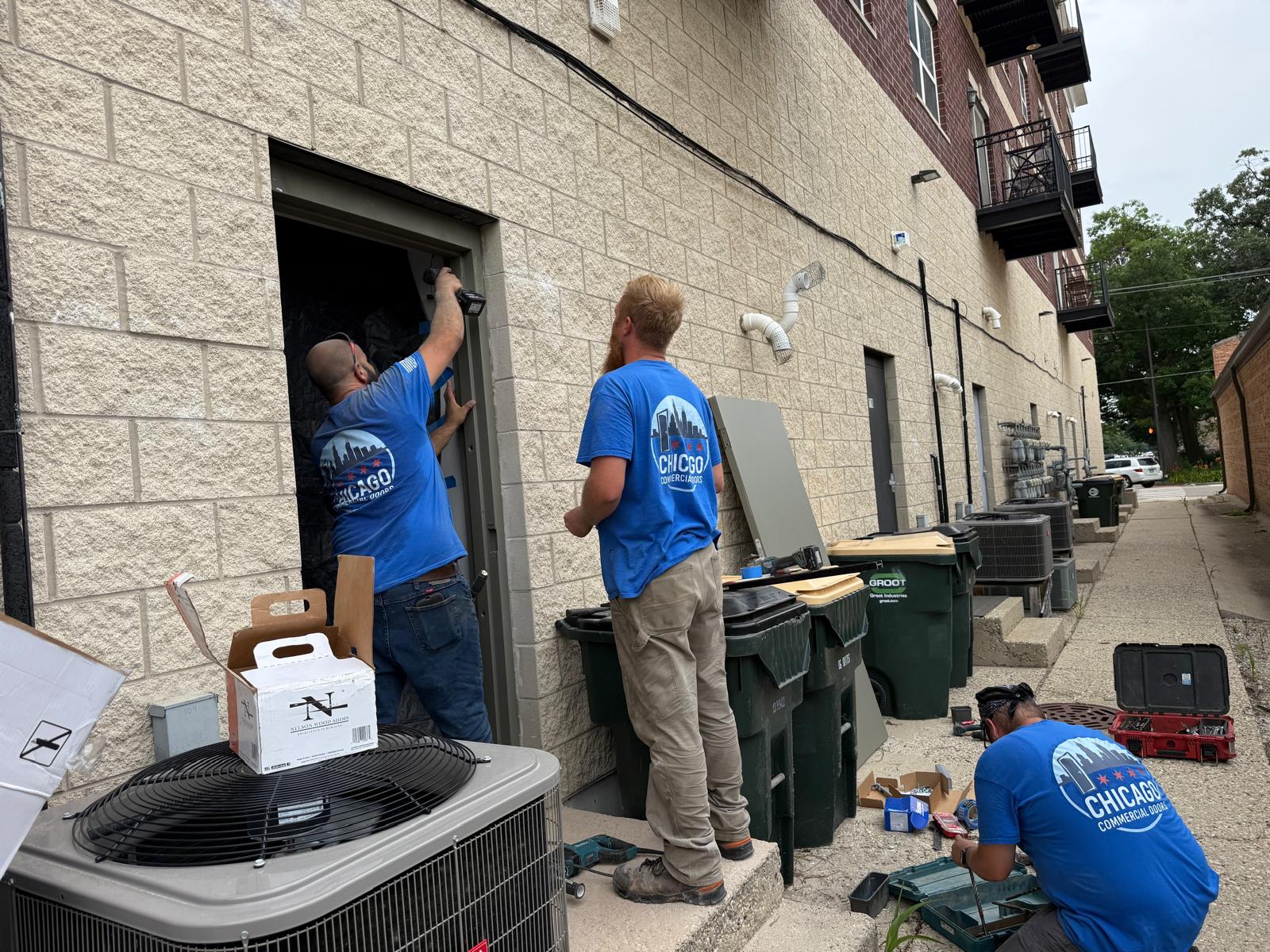 Fire door installation 1